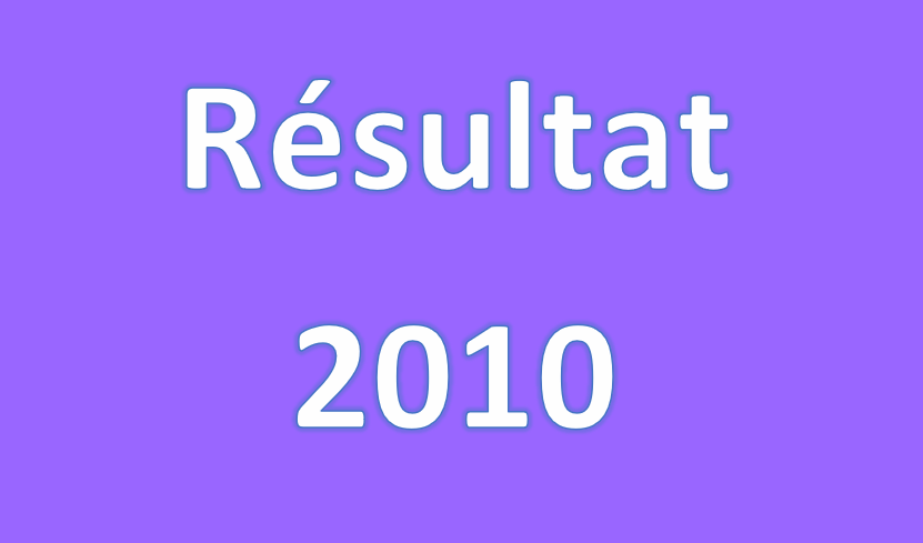 Résultats 2010